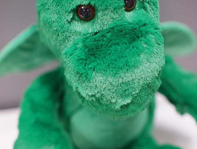 Dragon Louis green, height 35 cm photo